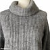 J.Crew Point Sur Gray Mohair Ribbed Turtleneck Sweater Size XS