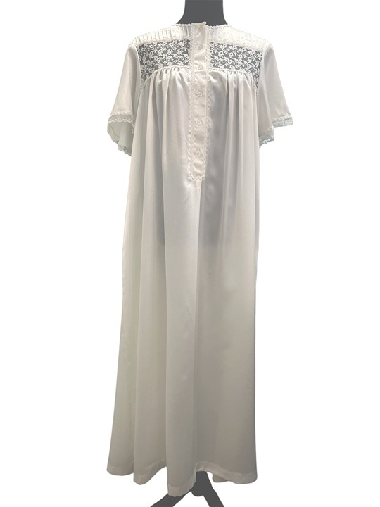 NWT Christian Dior Saks Fifth Ave. Size Large Lace Accent Long Nightgown
