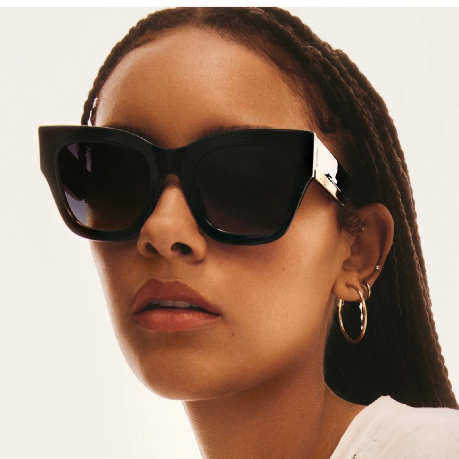 NWT Quay Australia Sunglasses By The Way Oversized Black Smoke