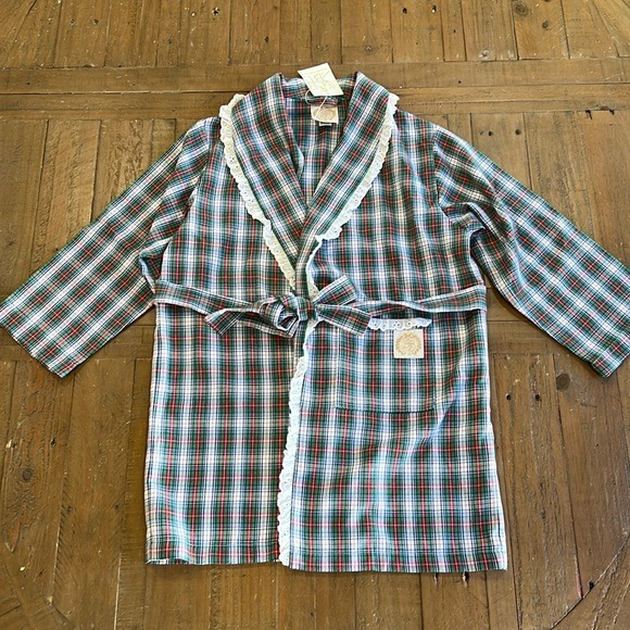 The Beaufort bonnet company plaid baylock bath robe nwt