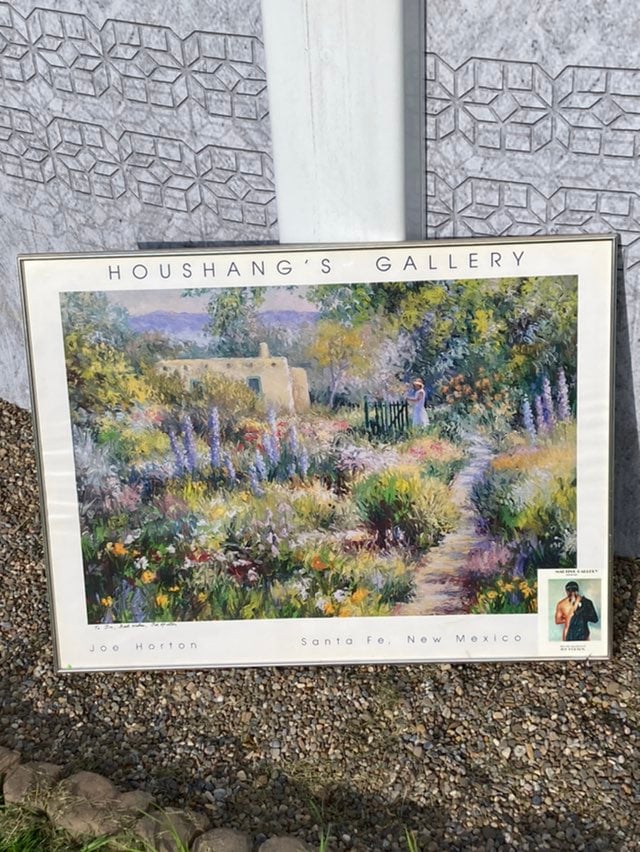Joe Horton Signed Framed Art 25x33in
