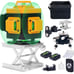 Laser Level Self Leveling 4x360° 4D Green Cross Line Laser Tool for Construction