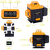 Laser Level Self Leveling 4x360° 4D Green Cross Line Laser Tool for Construction