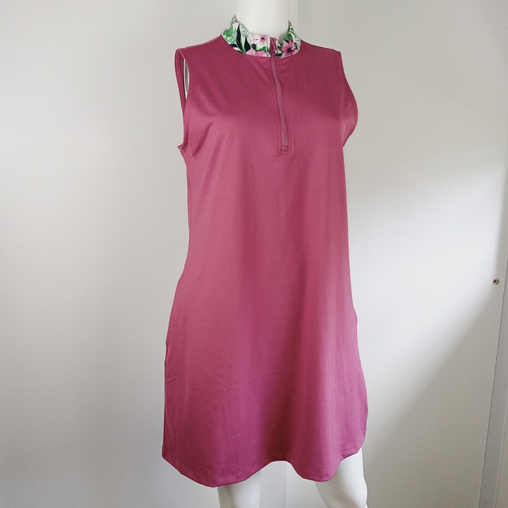 Tommy Bahama Women's Golf Dress with Shorts Set Size Large Pink Floral Pockets