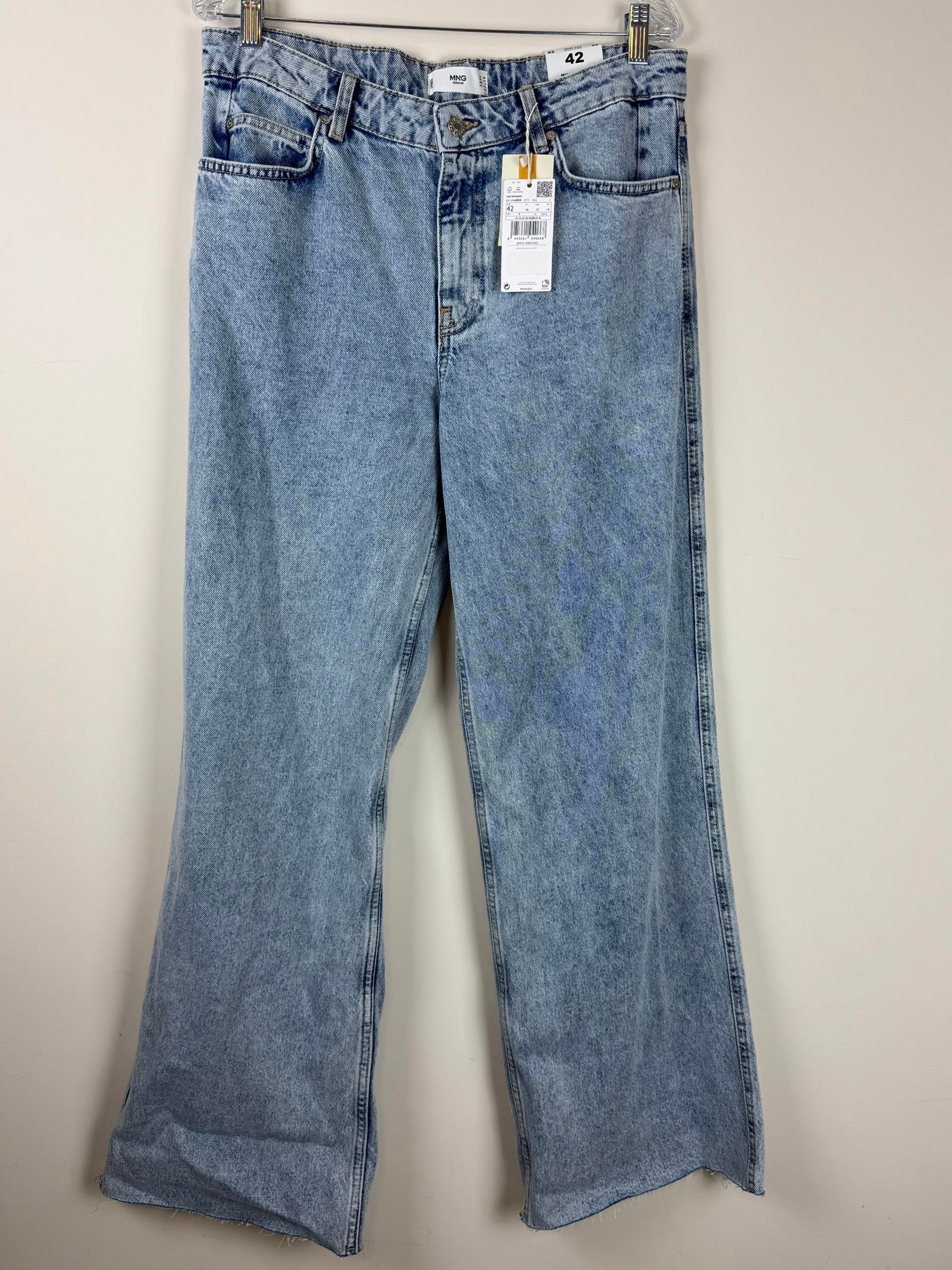 MNG Denim Wide Leg Jeans - Size 42 NWT