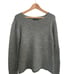 Nili Lotan Charcoal Grey Scoop Neck Alpaca Sweater Size Extra Small