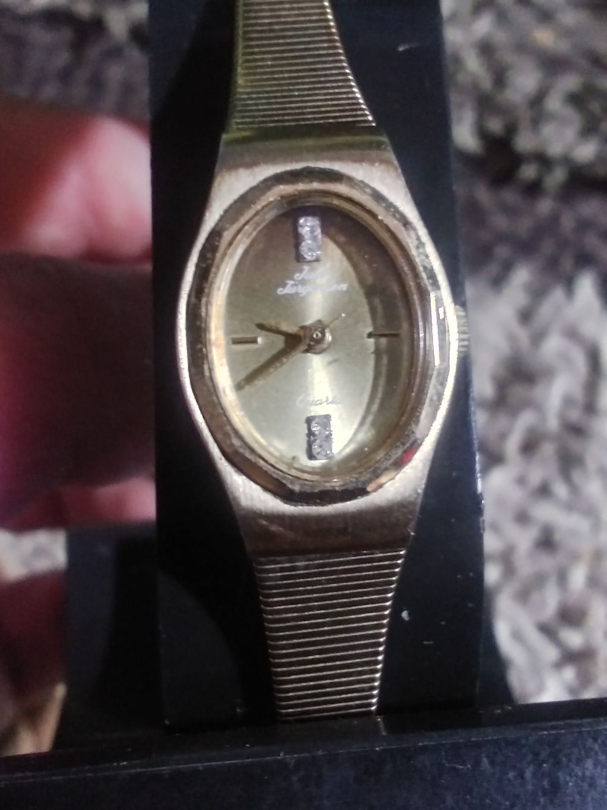 jules jurgensen watch vintage gold ladies quartz wristwatch