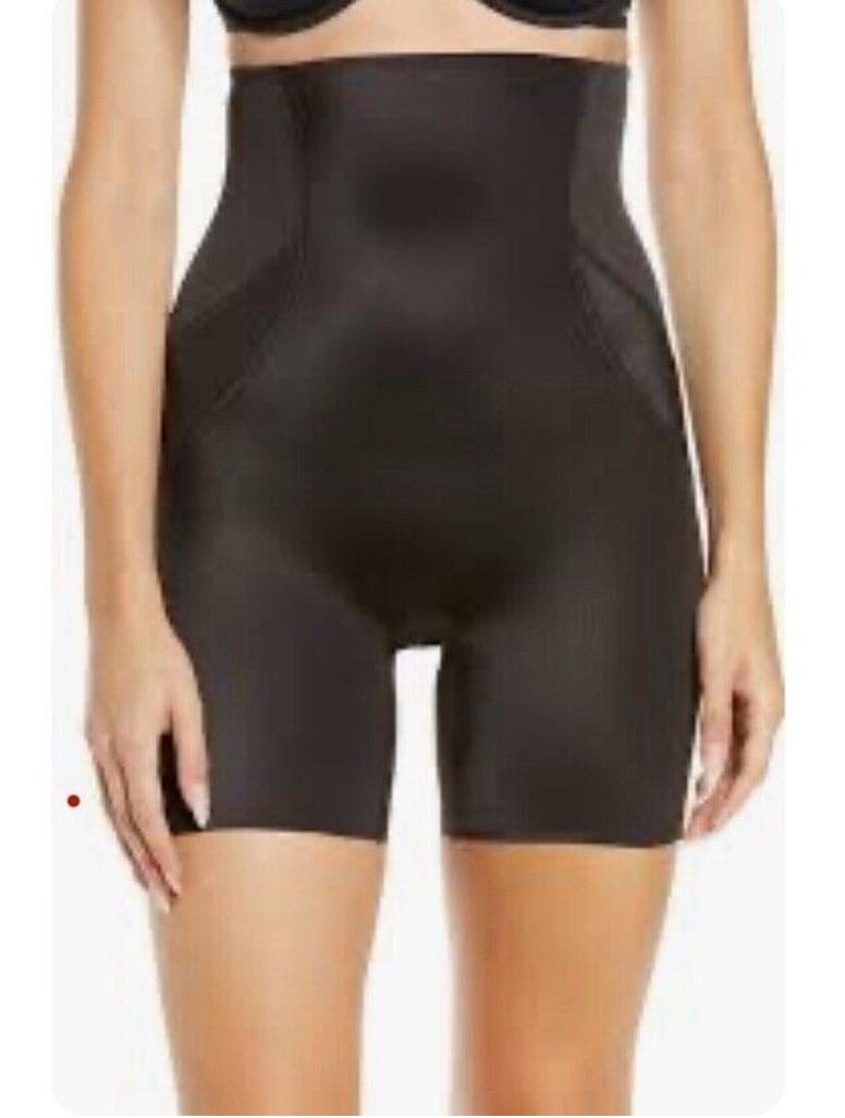 Naomi & Nicole Shapewear Briefs Womens Medium Luxe Hi Waist Boy Short Black