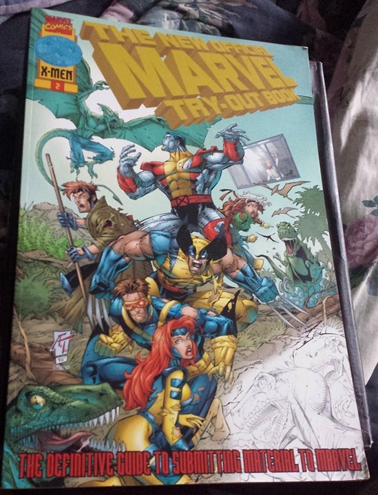 New Official Marvel Try-Out Book PB X-Men Cover Art Thibert Wolverine Jean Grey