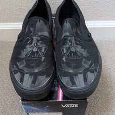 Star Wars Dark Vader slip on Men's Vans, size 13