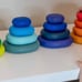 Rainbow Stacking Pebbles - 4 sets - 16 total - NEW - Montessori