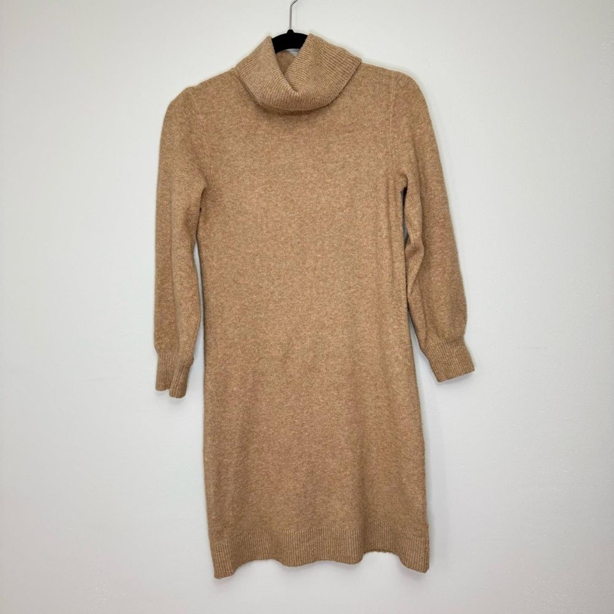 J. Crew Women's Extra Soft Turtleneck Knee Length Sweater Dress size XS