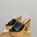 NEW Steve Madden Mardi Black Leather Mules Size 11