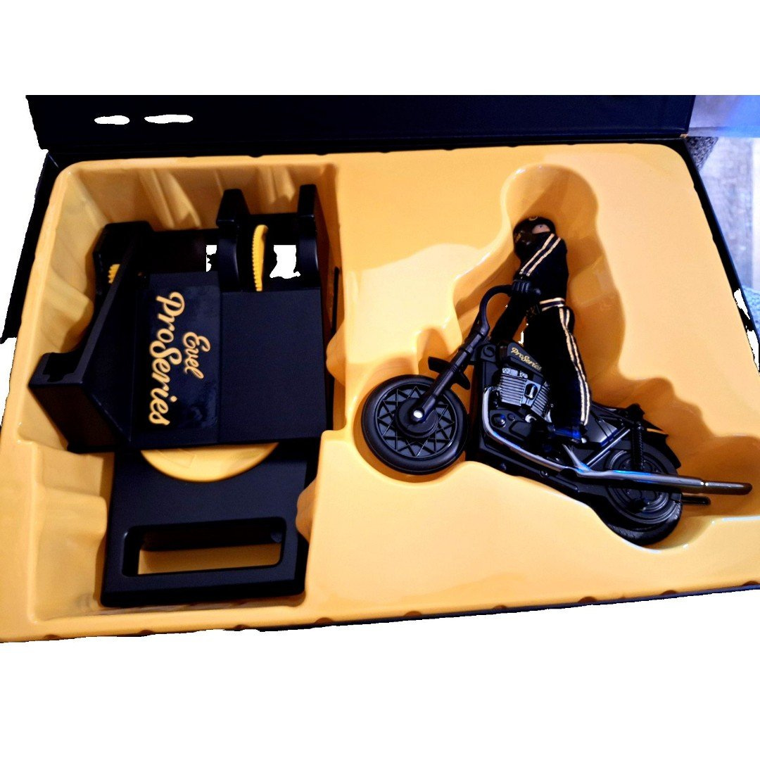 Evel Knievel Pro Series BLACK Stunt Cycle RARE LIMITED - DISCONTINUED