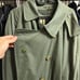Burberry London Olive Green Trench Coat