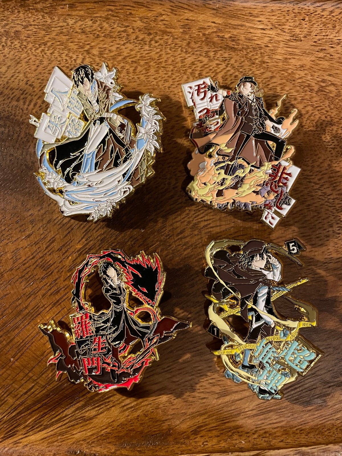 BUNGO STRAY DOGS ability name enamel pin set