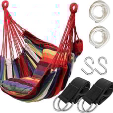Hammock Chair Hanging Rope Swing Seat for Indoor