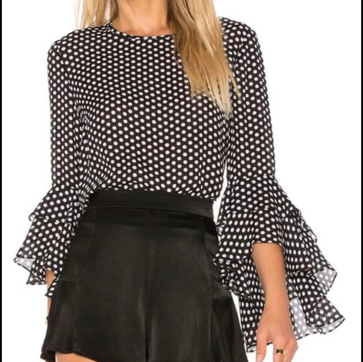 Milly Black top Size 10