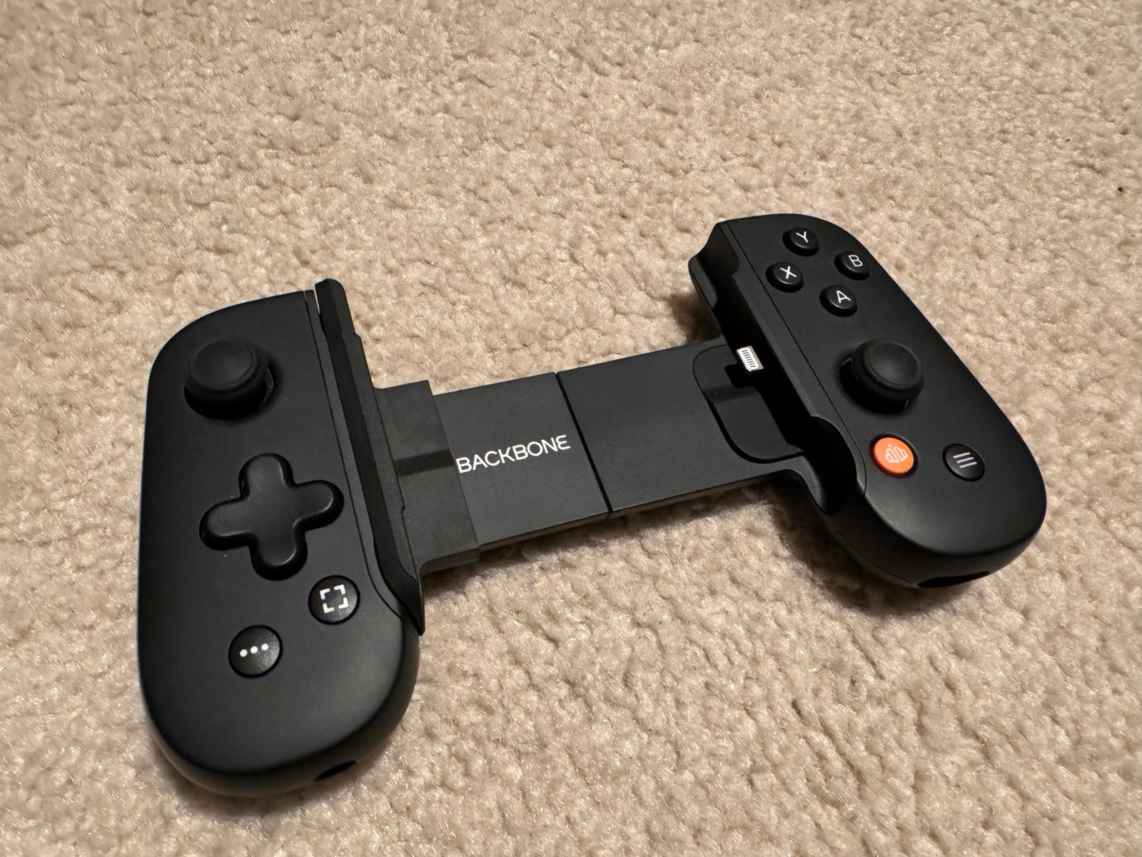 Backbone One controller for iPhone