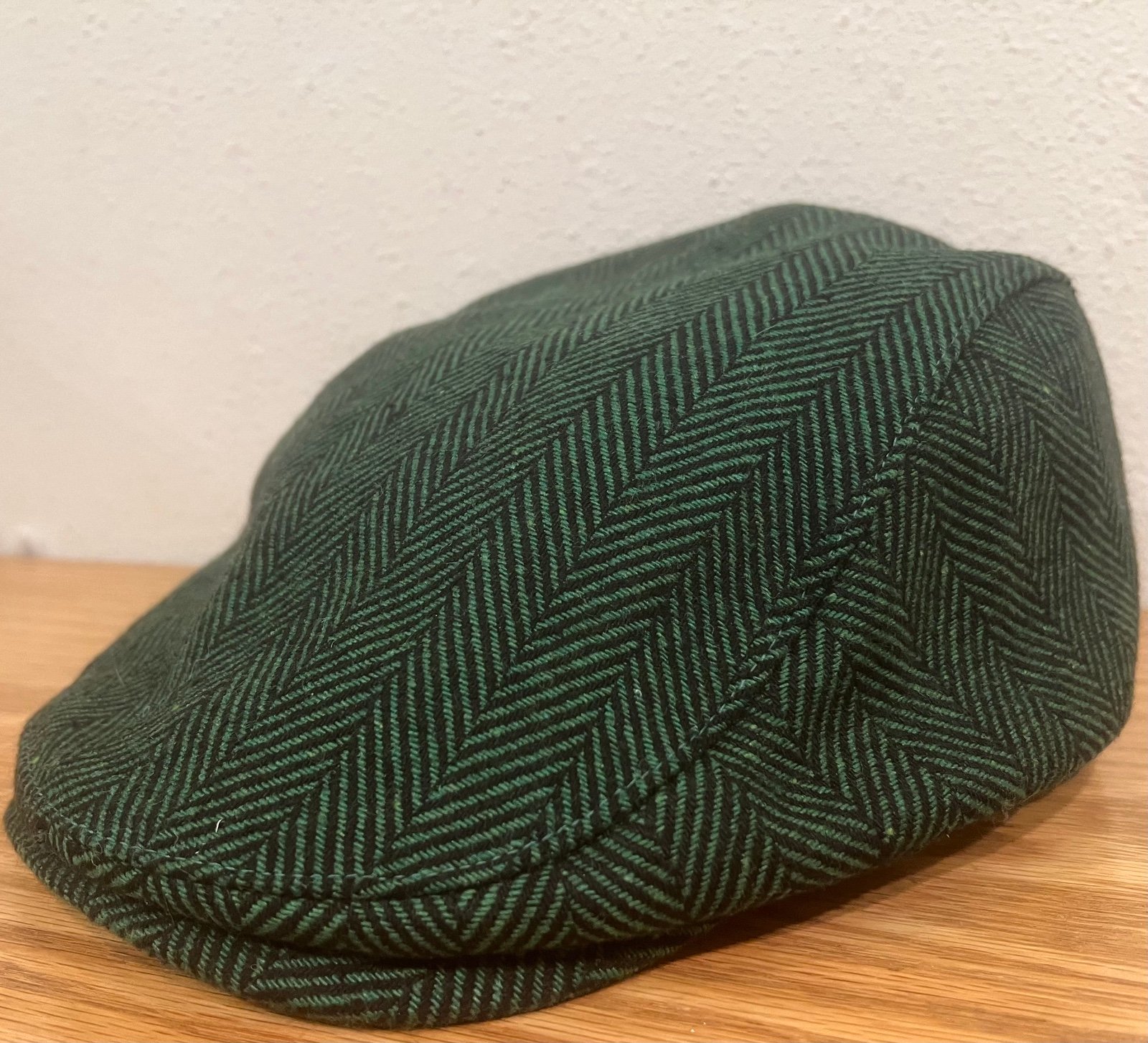BOSTON SCALLY Green Irish Herringbone Cabbie Hat Newsboy Hat