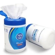 Alcohol Wipes Case 80 Canisters All Purpose 75% Isopropyl