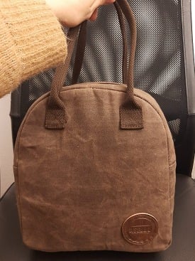 New Insulated Lunch Bag for Women & Men (Chocolate Brown)