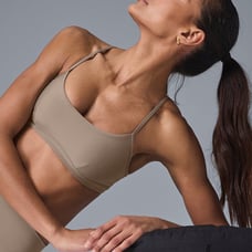 Alo Airlift sports bra Gravel- small
