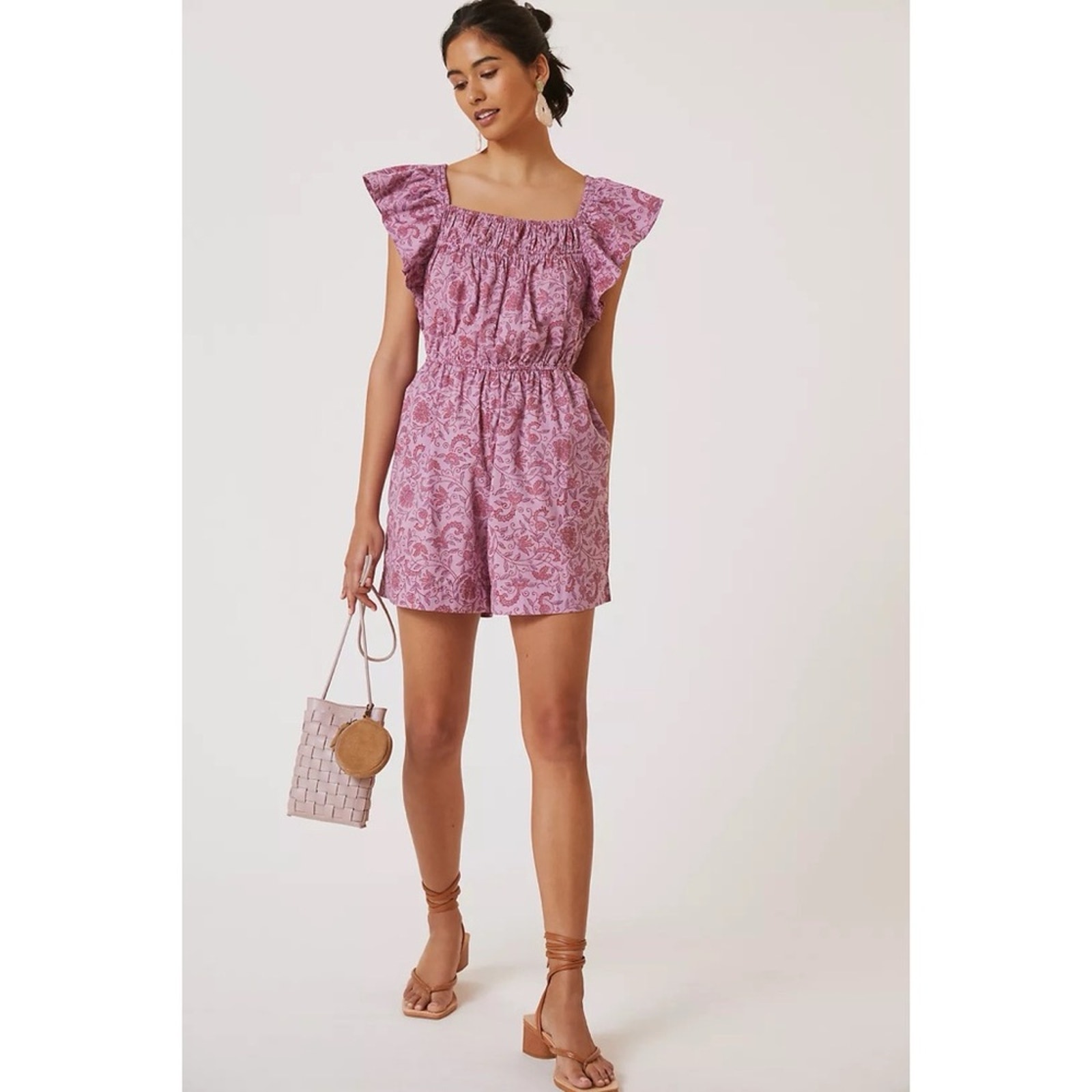 Anthropologie Kopal Myra Boho Ruffle Romper