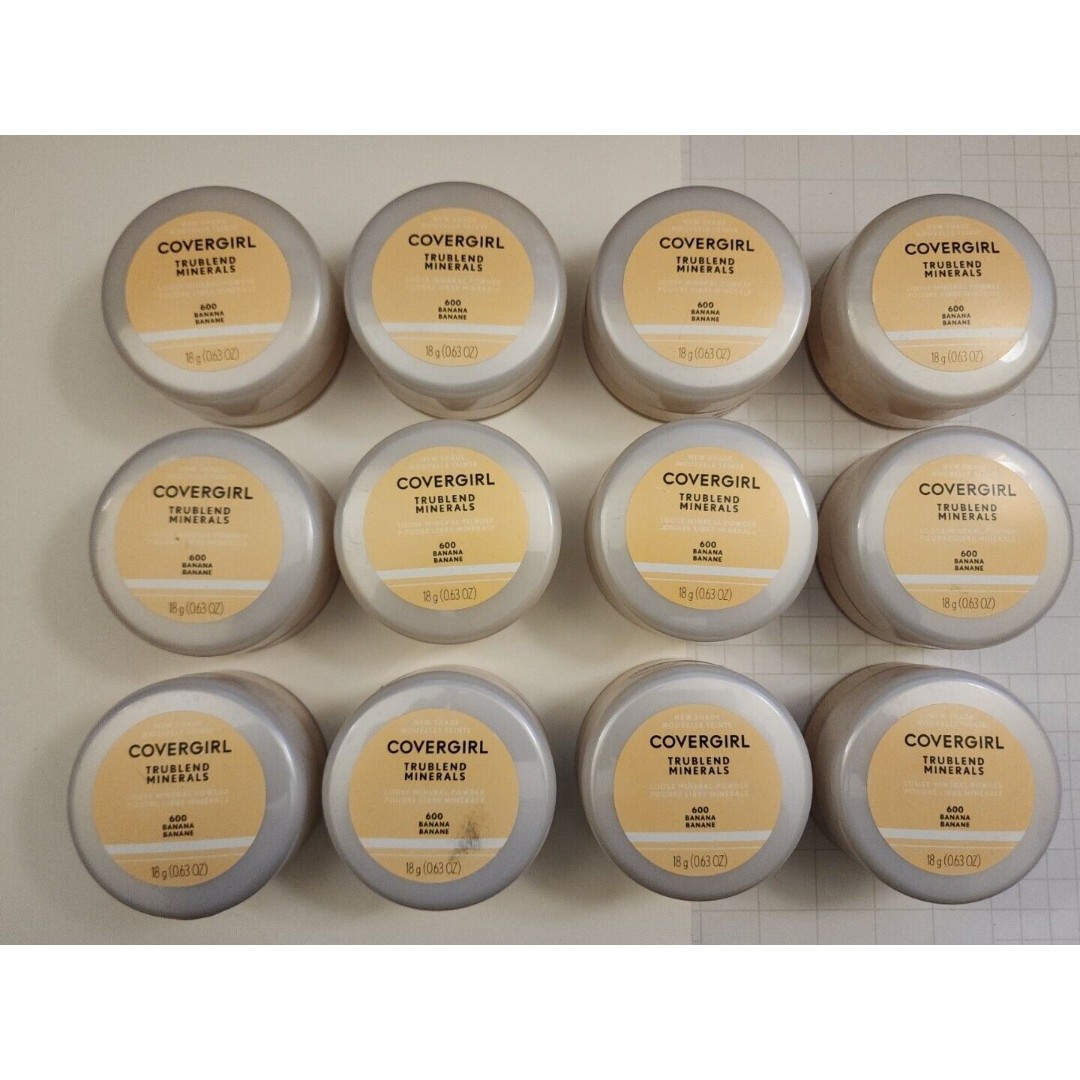 (12) Covergirl Trublend Minerals Loose Mineral Powder 600 Banana - Face Makeup