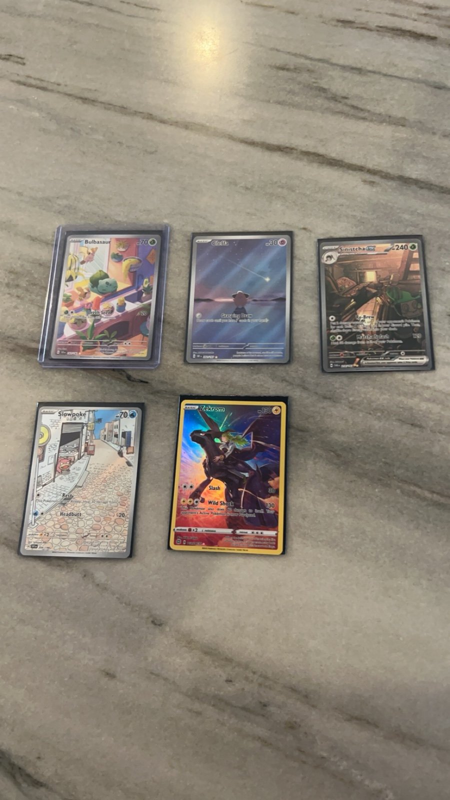 Pokemon rare card lot of 5