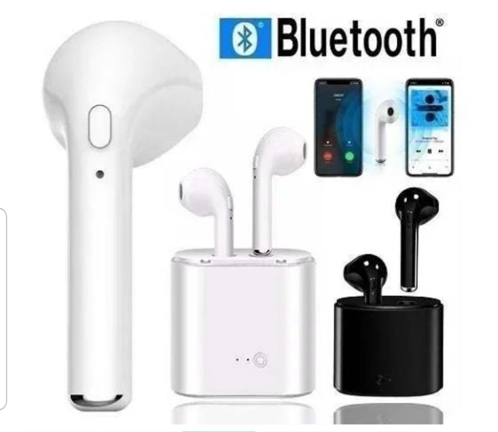 white bluetooth airpods+case- brand new!