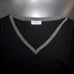 BRUNELLO CUCINELLI Navy Ribbed V-Neck Sweater Women's XS Slim Fit