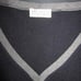 BRUNELLO CUCINELLI Navy Ribbed V-Neck Sweater Women's XS Slim Fit