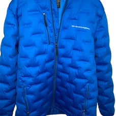 Microsoft + intel co engineering North End blue puffer jacket brand new w/ hood