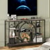 47 Industrial Console Tables for Entryway Rustic Sofa Table Behind Couch 4 Tier
