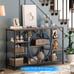 47 Industrial Console Tables for Entryway Rustic Sofa Table Behind Couch 4 Tier
