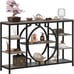47 Industrial Console Tables for Entryway Rustic Sofa Table Behind Couch 4 Tier