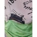 BCBGMAXAZRIA Wrap Top Sz Large Halter Drape Back Silk Blend Peplum Green NEW