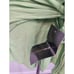 BCBGMAXAZRIA Wrap Top Sz Large Halter Drape Back Silk Blend Peplum Green NEW