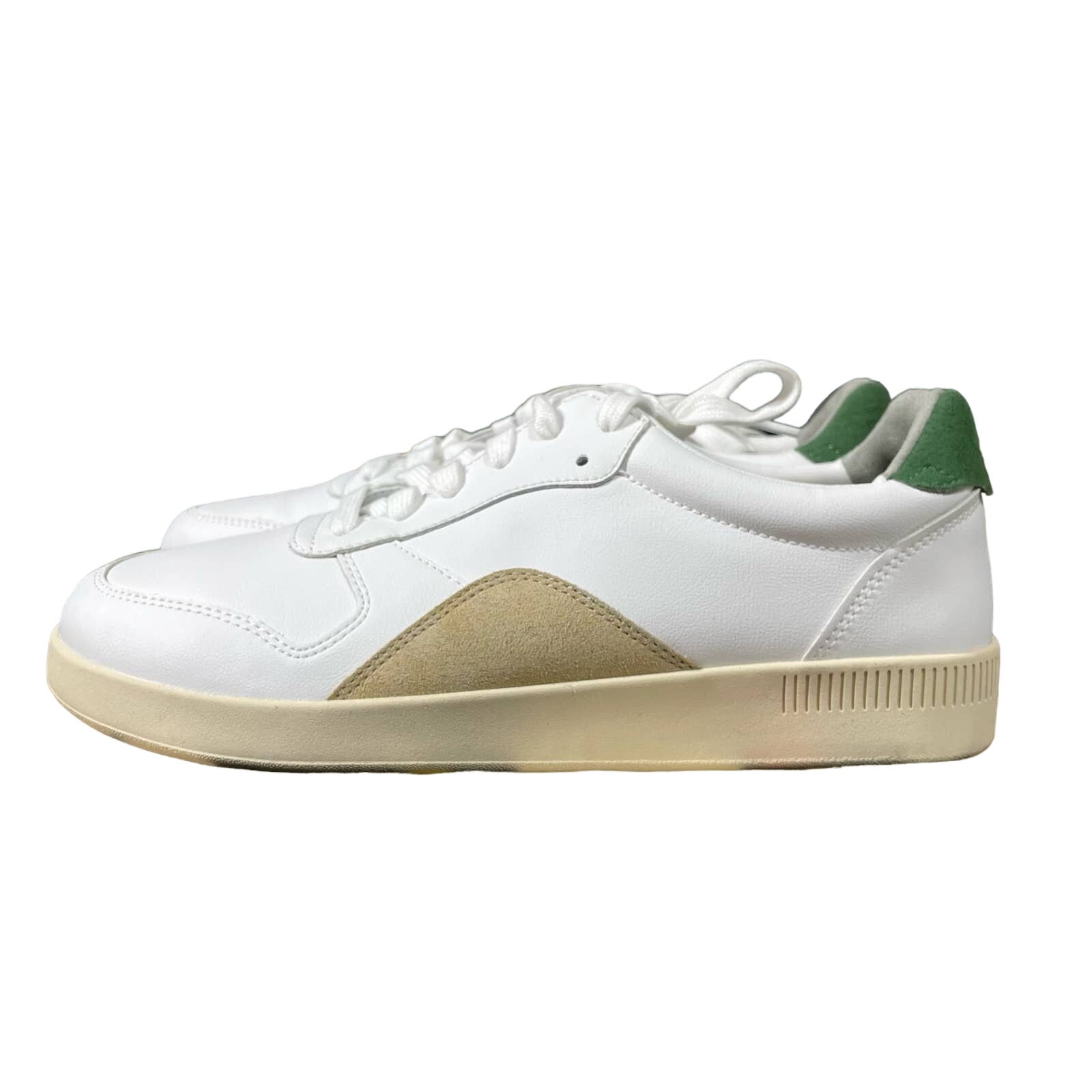 Everlane NWOT Green & Canvas ReLeather Court Sneaker - Size Women's 9, Men's 7