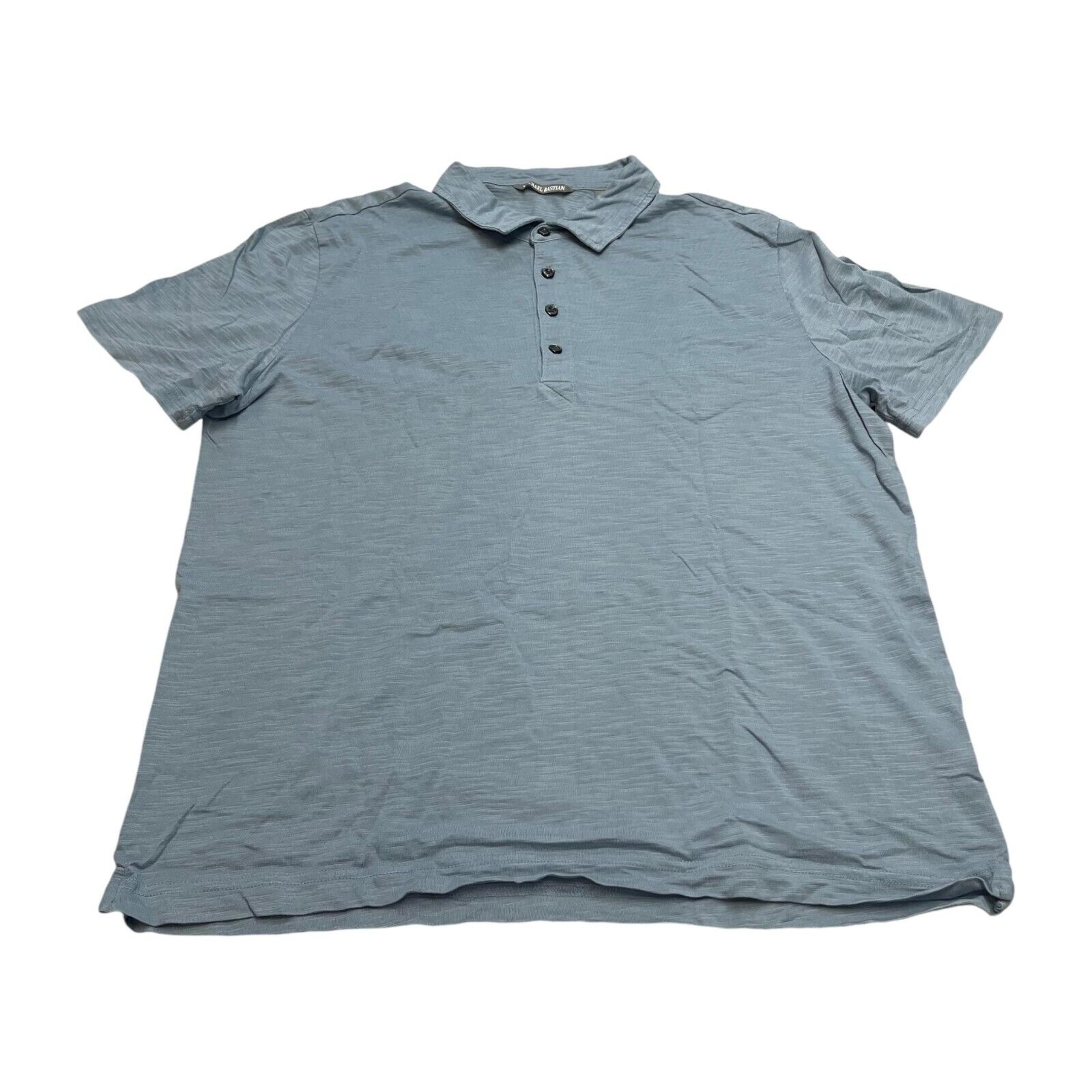 Michael Bastian Polo Shirt Men's Large Cotton Short Sleeve Golf Performance
