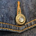 Vintage Sequin Denim Jacket I.B. Diffusion Size 10 Med Shoulder Pads 1991
