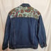 Vintage Sequin Denim Jacket I.B. Diffusion Size 10 Med Shoulder Pads 1991