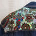 Vintage Sequin Denim Jacket I.B. Diffusion Size 10 Med Shoulder Pads 1991
