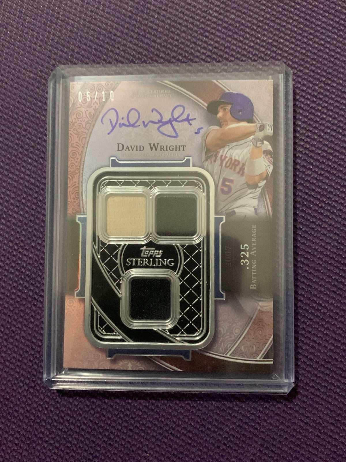 2022 Topps Sterling David Swings Triple Relic Auto /10