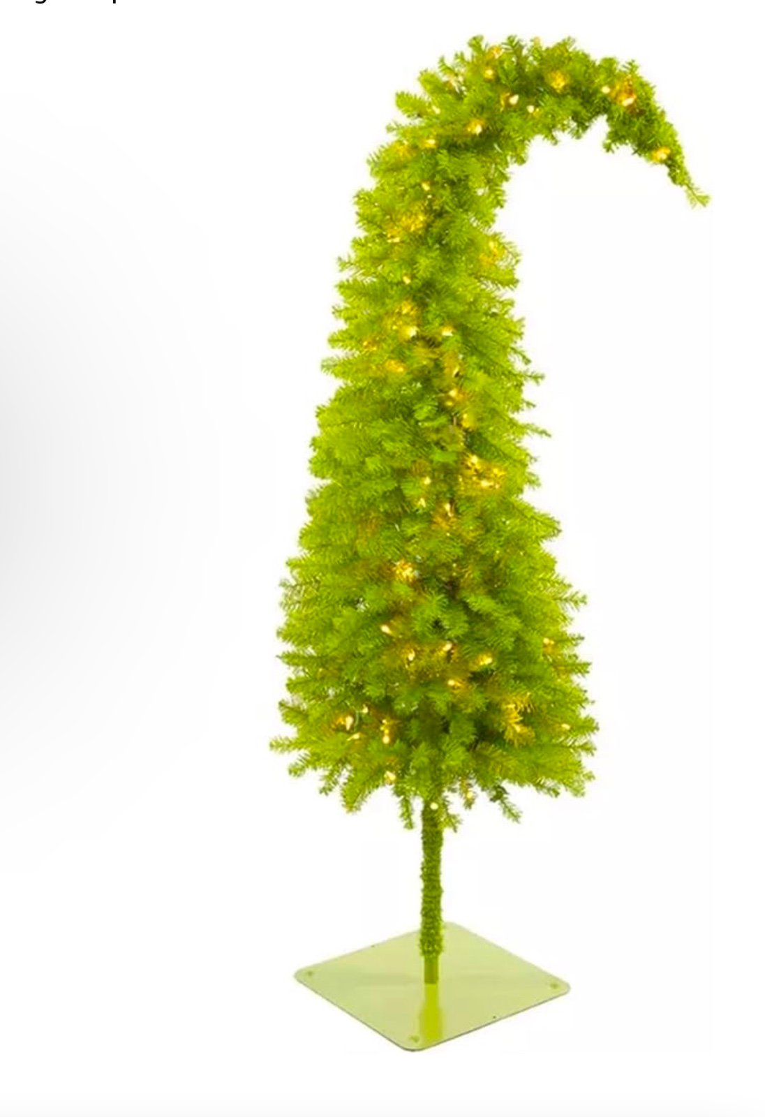 6' Whimsical Green Pre-Lit Artificial Christmas Tree with Clear Lights