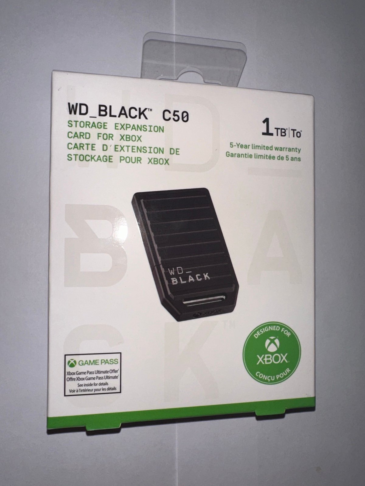 Western Digital WD_BLACK C50 1TB Storage Expansion Card for Microsoft Xbox New