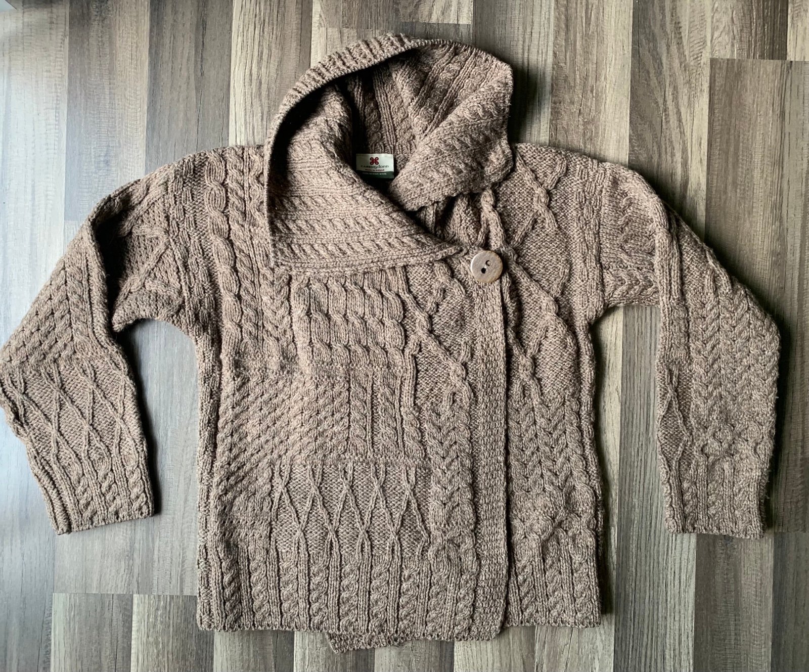 Carraig Donn Women’s Merino Wool bb100% Merino Wool Sweater S EUC Ireland Cowl
