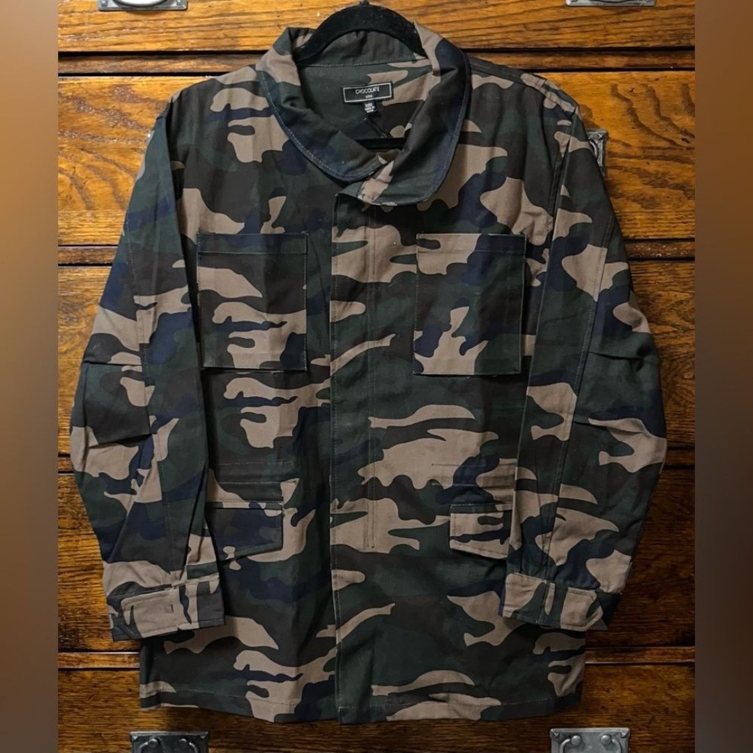 NWT! Chocolate U.S.A Women’s Camouflage Utility Jacket