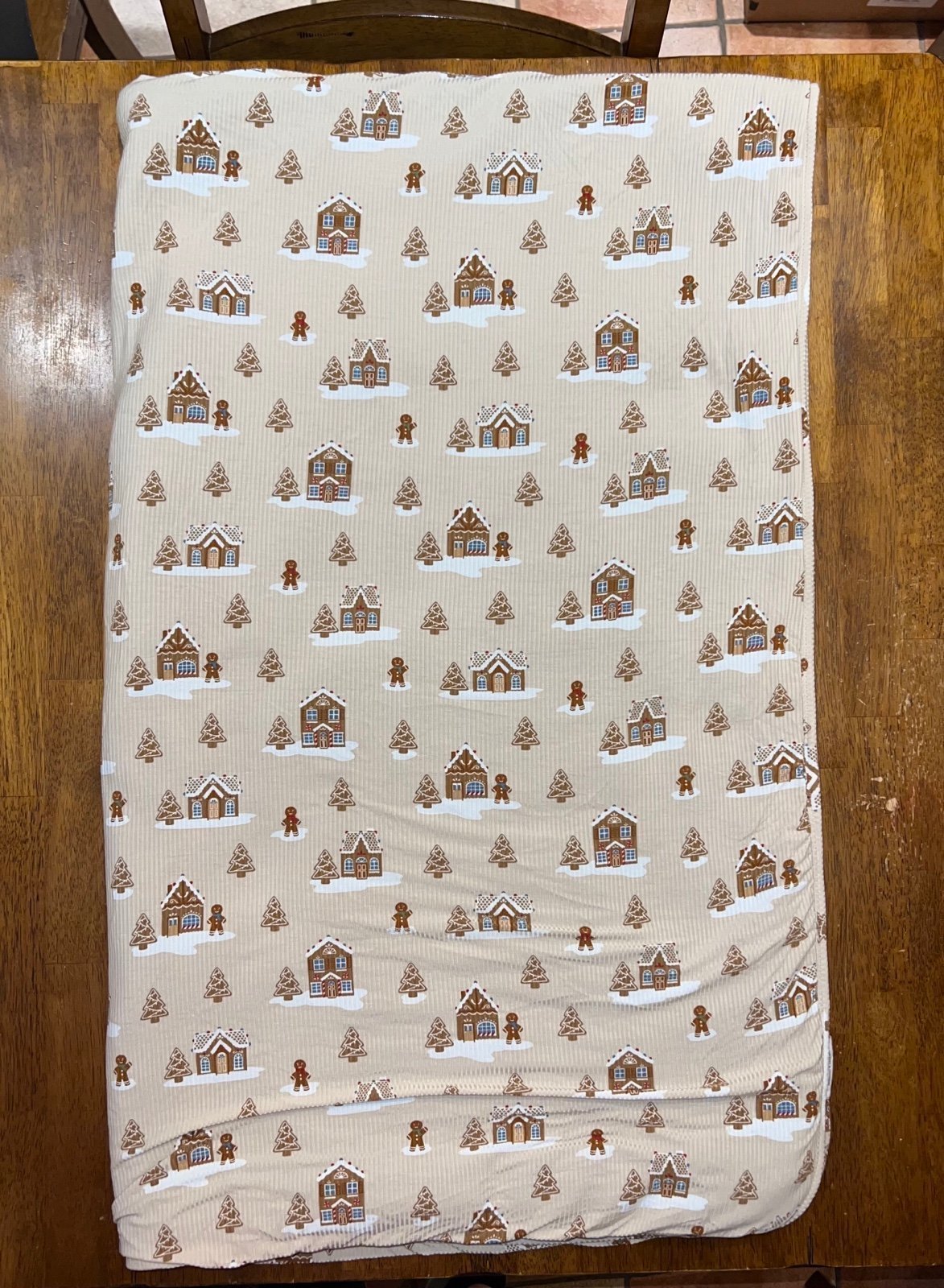 Brave Little Ones Gingerbread small ribbed youth blanket